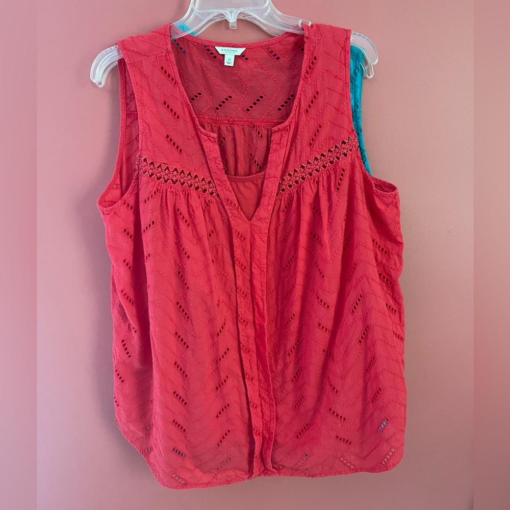 Plus Size Sonoma Life + Style Sleeveless Tops w/Tank -2 available $5 EACH - Picture 8 of 11